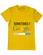 Tricou ADLER barbat I google myself Galben