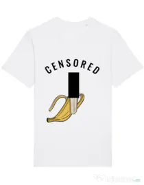 Tricou STANLEY STELLA barbat Censored Alb