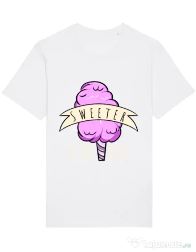 Tricou STANLEY STELLA barbat Sweeter than you Alb