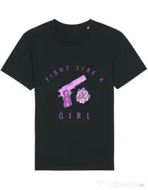 Tricou STANLEY STELLA barbat Fight like a girl Negru