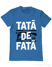 Tricou ADLER barbat Tata de fata Albastru azuriu
