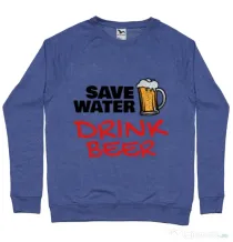 Bluza ADLER barbat Save water Albastru melanj