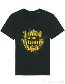 Tricou STANLEY STELLA barbat I need some vitamin sea Negru