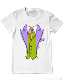 Tricou ADLER barbat Gentleman suit Alb