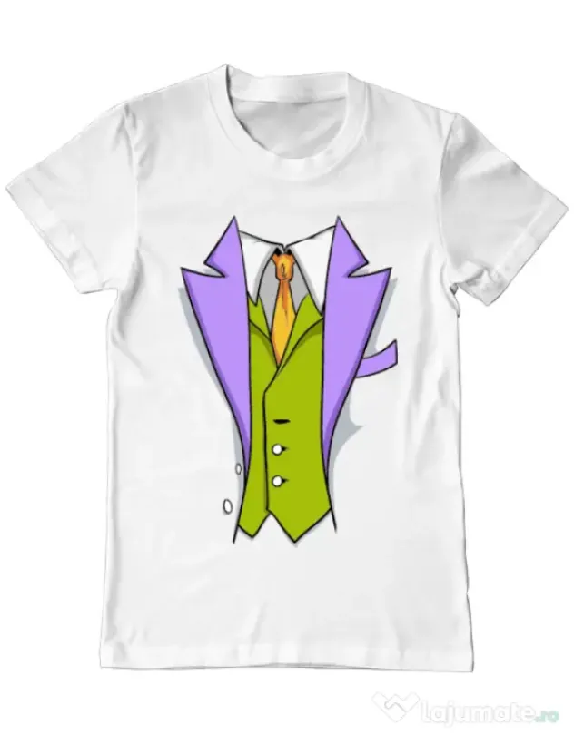 Tricou ADLER barbat Gentleman suit Alb