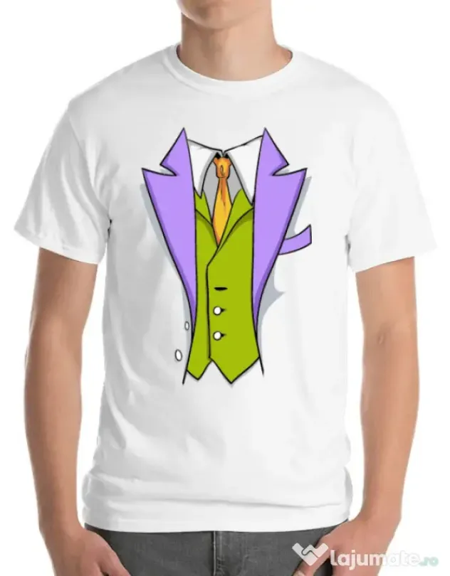 Tricou ADLER barbat Gentleman suit Alb