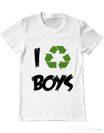 Tricou ADLER barbat I recycle boys Alb
