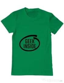 Tricou ADLER barbat Geek inside Verde mediu
