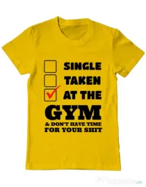 Tricou ADLER barbat At the gym Galben