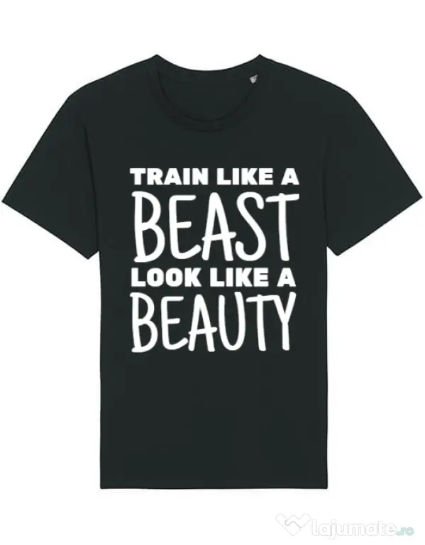 Tricou STANLEY STELLA barbat Train like a beast Negru