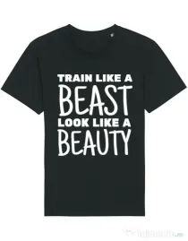 Tricou STANLEY STELLA barbat Train like a beast Negru