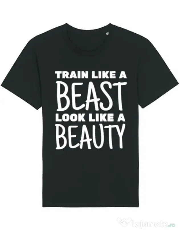 Tricou STANLEY STELLA barbat Train like a beast Negru