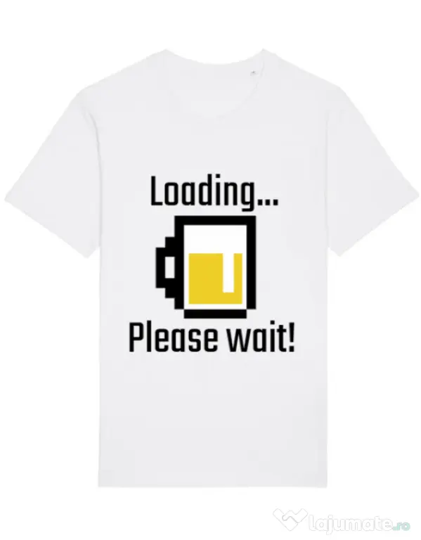Tricou STANLEY STELLA barbat Beer loading Alb