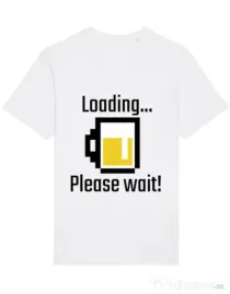 Tricou STANLEY STELLA barbat Beer loading Alb