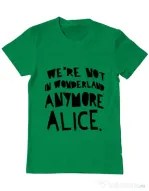 Tricou ADLER barbat Not in wonderland Verde mediu