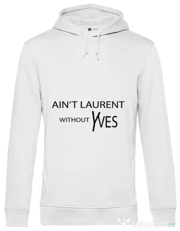 Hoodie barbat cu gluga Yves saint laurent Alb
