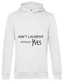 Hoodie barbat cu gluga Yves saint laurent Alb