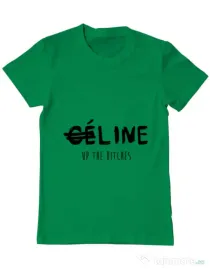 Tricou ADLER barbat Line up bitches Verde mediu