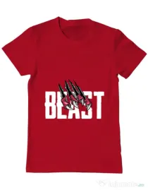 Tricou ADLER barbat Beast Rosu