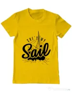 Tricou ADLER barbat She s my sail Galben