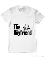 Tricou ADLER barbat The boyfriend Alb