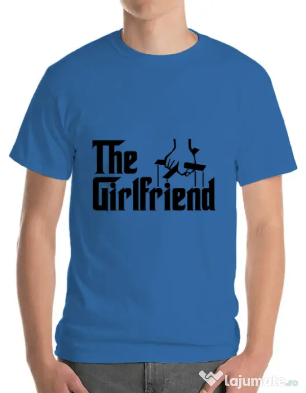 Tricou ADLER barbat The girlfriend Albastru azuriu
