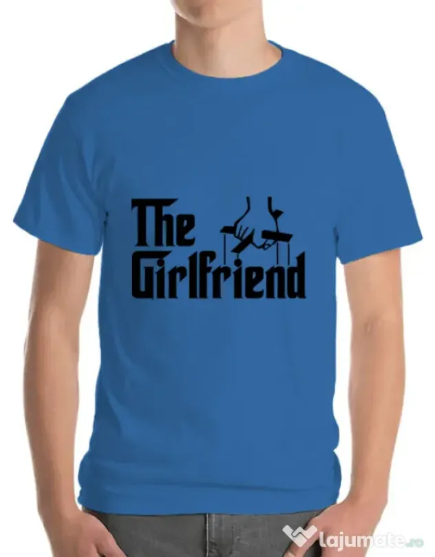 Tricou ADLER barbat The girlfriend Albastru azuriu