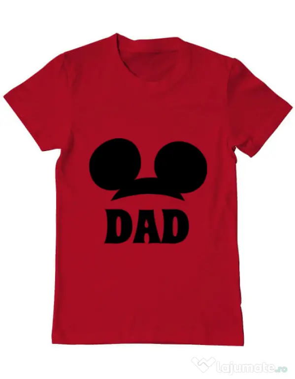 Tricou ADLER barbat Mouse dad Rosu