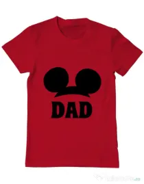 Tricou ADLER barbat Mouse dad Rosu