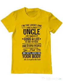 Tricou ADLER barbat The lucky one Galben