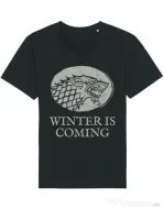 Tricou STANLEY STELLA barbat Winter is coming Stark Negru
