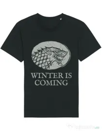 Tricou STANLEY STELLA barbat Winter is coming Stark Negru