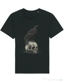 Tricou STANLEY STELLA barbat Crow skull Negru