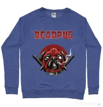 Bluza ADLER barbat Deadpug Albastru melanj