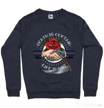 Bluza ADLER barbat Death is certain Denim inchis