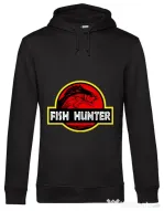Hoodie barbat cu gluga Fish hunter Negru