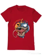 Tricou ADLER barbat Halloween Venom Rosu