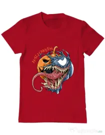 Tricou ADLER barbat Halloween Venom Rosu