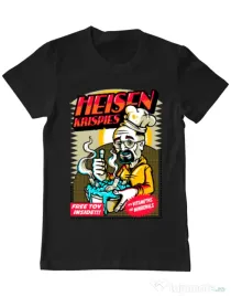 Tricou ADLER barbat Heisen krispies Negru