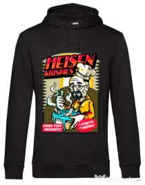 Hoodie barbat cu gluga Heisen krispies Negru