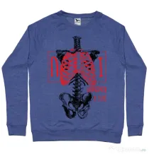Bluza ADLER barbat Just a reminder Albastru melanj