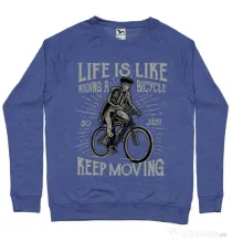 Bluza ADLER barbat Keep moving Albastru melanj