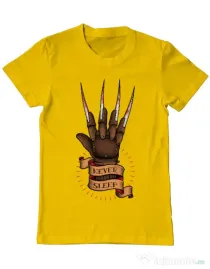 Tricou ADLER barbat Never sleep Galben