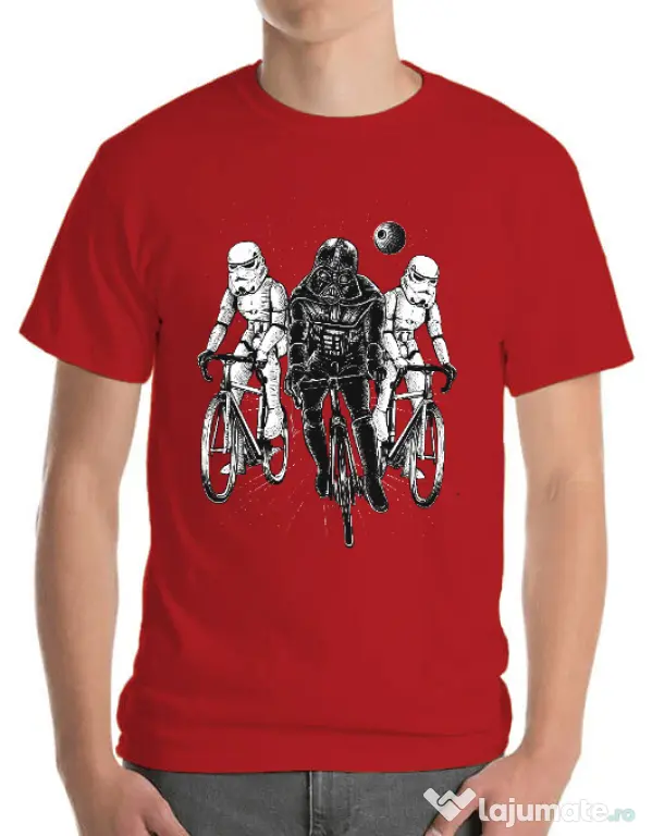 Tricou ADLER barbat Star bikers Rosu
