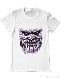 Tricou ADLER barbat Thanos mask Alb