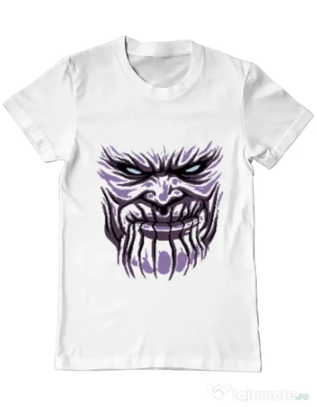 Tricou ADLER barbat Thanos mask Alb