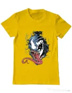 Tricou ADLER barbat Venom kiss Galben
