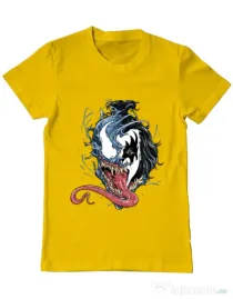 Tricou ADLER barbat Venom kiss Galben