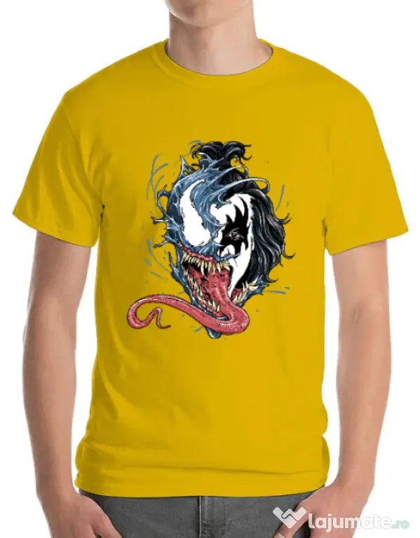 Tricou ADLER barbat Venom kiss Galben