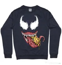Bluza ADLER barbat Venom pizza Denim inchis